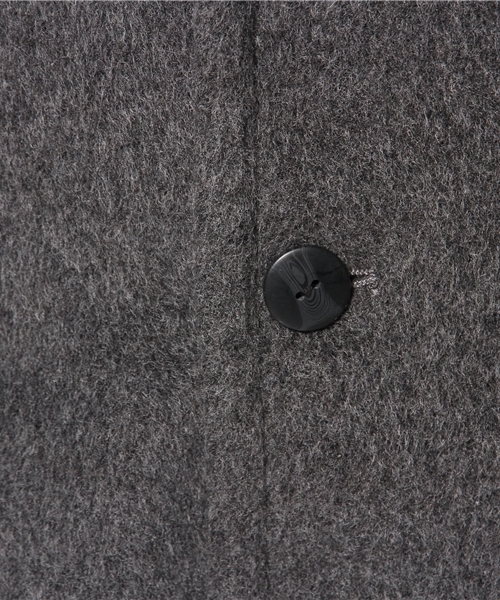 BEAMS BOY（ビームスボーイ）の「□BEAMS BOY / ウール シングルコート**（その他アウター・レディース・チャコールグレー/ライトブラウン・ONE SIZE）」の4枚目の写真