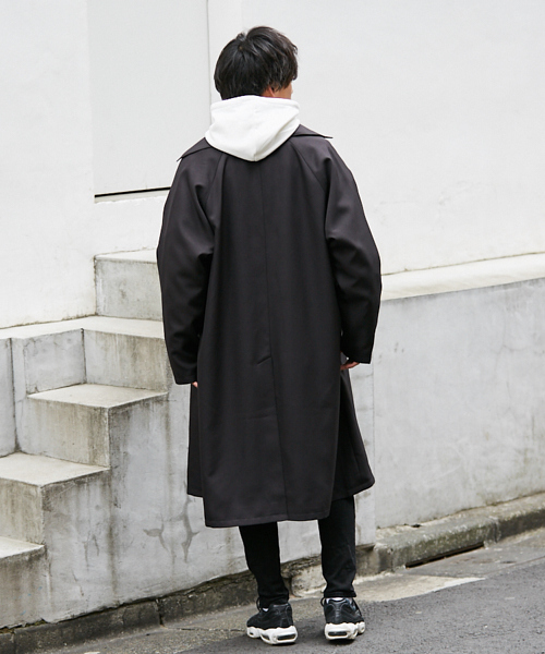 kutir(クティール)の「オーバーステンカラーコート(その他アウター・メンズ・ブラック/カーキ/ベージュ・SMALL/MEDIUM/LARGE)」の4枚目の写真