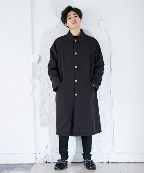 kutir(クティール)の「オーバーステンカラーコート(その他アウター・メンズ・ブラック/カーキ/ベージュ・SMALL/MEDIUM/LARGE)」の11枚目の写真