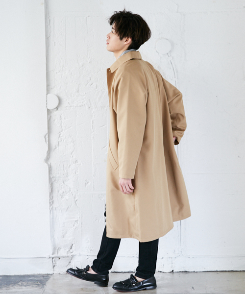 kutir(クティール)の「オーバーステンカラーコート(その他アウター・メンズ・ブラック/カーキ/ベージュ・SMALL/MEDIUM/LARGE)」の12枚目の写真