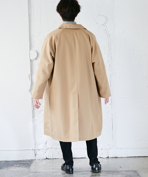 kutir(クティール)の「オーバーステンカラーコート(その他アウター・メンズ・ブラック/カーキ/ベージュ・SMALL/MEDIUM/LARGE)」の13枚目の写真