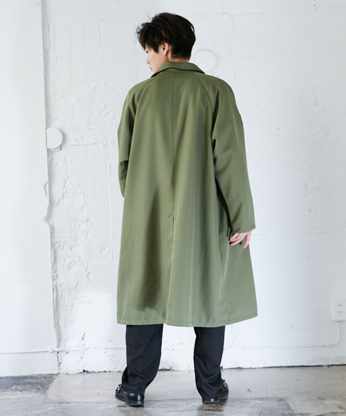 kutir(クティール)の「オーバーステンカラーコート(その他アウター・メンズ・ブラック/カーキ/ベージュ・SMALL/MEDIUM/LARGE)」の21枚目の写真