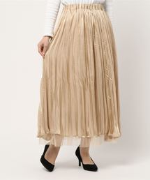 one after another NICE CLAUP | プリーツ＆シフォンのリバーシブルスカート(スカート)