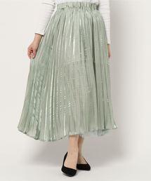one after another NICE CLAUP | プリーツ＆シフォンのリバーシブルスカート(スカート)