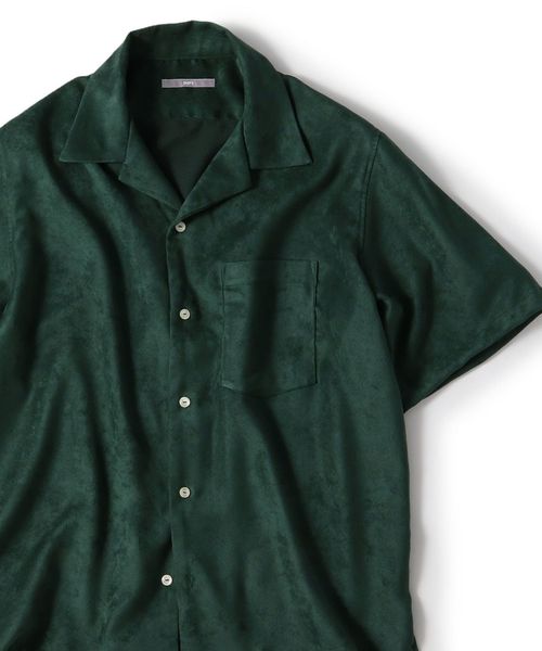 SHIPS（シップス）の「SU: フェイクスエード オープンカラー シャツ（シャツ/ブラウス・メンズ・ネイビー/グリーン/キャメル・SMALL/MEDIUM/LARGE）」の16枚目の写真
