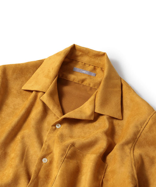 SHIPS（シップス）の「SU: フェイクスエード オープンカラー シャツ（シャツ/ブラウス・メンズ・ネイビー/グリーン/キャメル・SMALL/MEDIUM/LARGE）」の14枚目の写真