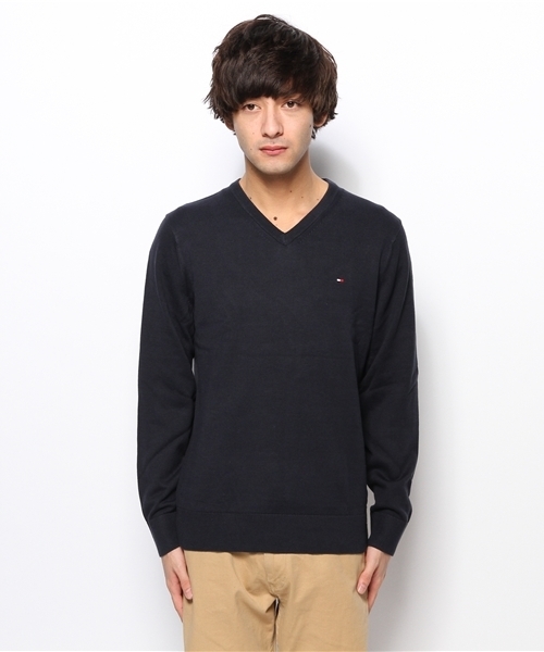 TOMMY HILFIGER（トミーヒルフィガー）の「PACIFIC V-NK SWEATER（ニット/セーター・メンズ・ブラック/ネイビー/レッド・SMALL/MEDIUM/LARGE/X-LARGE）」の9枚目の写真
