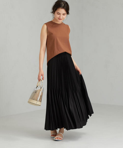 green label relaxing(グリーンレーベルリラクシング)の「<MGHT>FFC ウエストゴム ランダム プリーツ スカート (スカート・レディース・ブラック/その他1/その他2・FREE)」の15枚目の写真