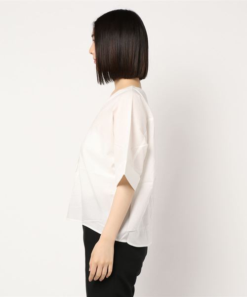 CRAFT STANDARD BOUTIQUE(クラフトスタンダードブティック)の「両Vネックドルマンブラウス(シャツ/ブラウス・レディース・オフホワイト/ストライプ・FREE)」の3枚目の写真