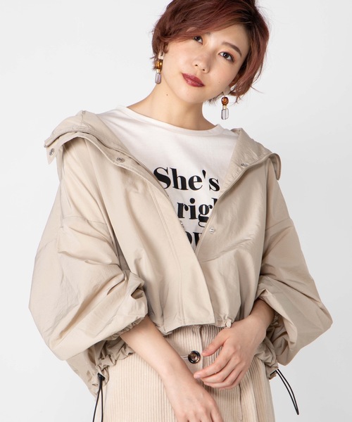 WEGO(ウィゴー)の「WEGO/マウンテンパーカー(マウンテンパーカー・レディース・ベージュ/パープル/カーキ/ライトブラウン/ホワイト系その他・FREE)」の4枚目の写真