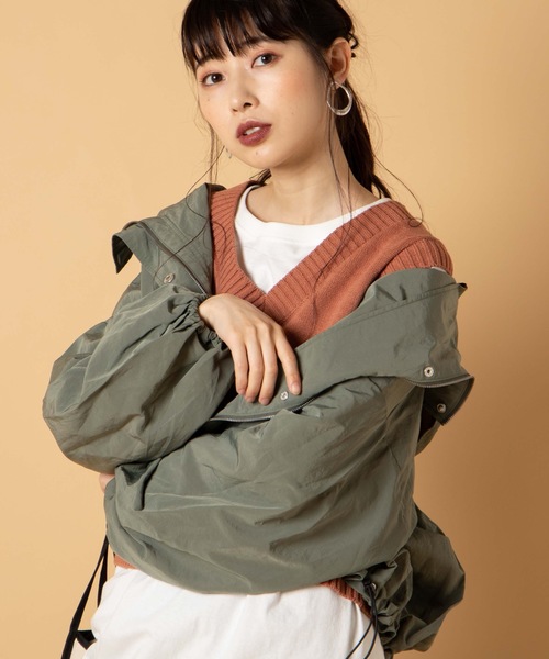 WEGO(ウィゴー)の「WEGO/マウンテンパーカー(マウンテンパーカー・レディース・ベージュ/パープル/カーキ/ライトブラウン/ホワイト系その他・FREE)」の5枚目の写真