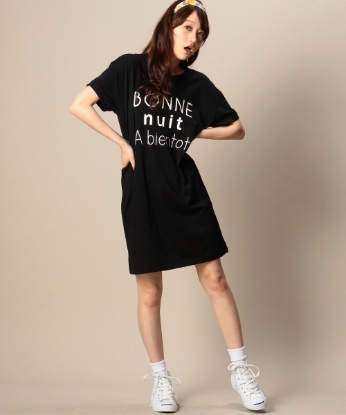 BEAUTY&YOUTH UNITED ARROWS(ビューティーアンドユースユナイテッドアローズ)の「BYBC ロゴ TEE ワンピース(ワンピース・レディース・ブラック/グレー/ネイビー・フリー)」の5枚目の写真
