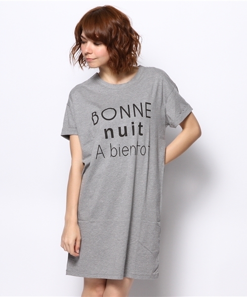 BEAUTY&YOUTH UNITED ARROWS(ビューティーアンドユースユナイテッドアローズ)の「BYBC ロゴ TEE ワンピース(ワンピース・レディース・ブラック/グレー/ネイビー・フリー)」の7枚目の写真