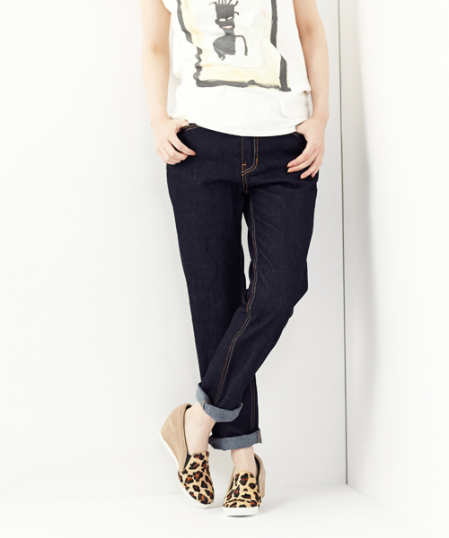 Another Edition（アナザーエディション）の「AE SLIM BOYS DNM Ⅳ◆（デニムパンツ・レディース・ホワイト/ネイビー/コバルトブルー・LARGE/SMALL/MEDIUM）」の2枚目の写真