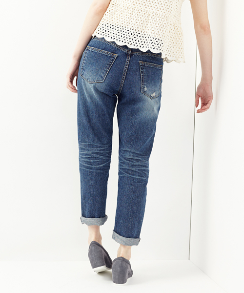 Another Edition（アナザーエディション）の「AE SLIM BOYS DNM Ⅳ◆（デニムパンツ・レディース・ホワイト/ネイビー/コバルトブルー・LARGE/SMALL/MEDIUM）」の4枚目の写真