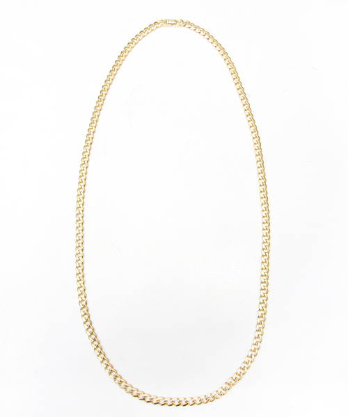 603（ロクマルサン）の「603 ロングスモールフラットリンクチェーンネックレス（ネックレス・レディース・シルバー/ゴールド・FREE）」の4枚目の写真