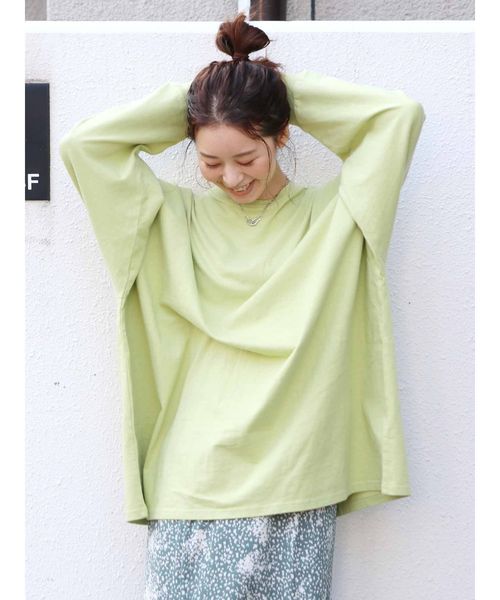 Ungrid(アングリッド)の「ビッグシルエットロングスリーブTee(Tシャツ/カットソー)」|ミント