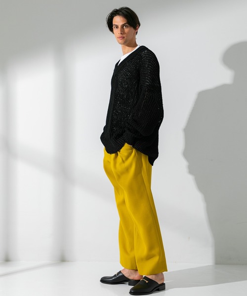 UNITED TOKYO（ユナイテッドトウキョウ）の「ジョーゼットリボーン2タックスラックス（スラックス・メンズ・カーキ/ブラック/イエロー・1/2/3）」の16枚目の写真