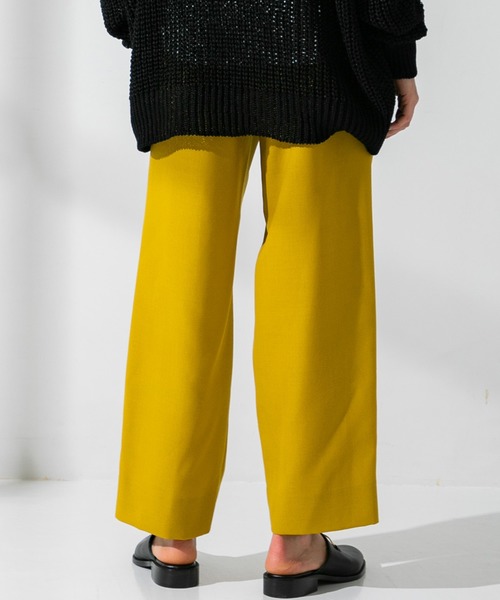 UNITED TOKYO（ユナイテッドトウキョウ）の「ジョーゼットリボーン2タックスラックス（スラックス・メンズ・カーキ/ブラック/イエロー・1/2/3）」の18枚目の写真