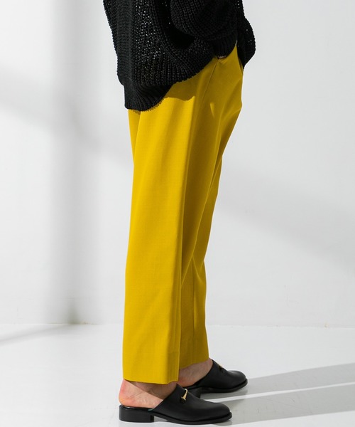 UNITED TOKYO（ユナイテッドトウキョウ）の「ジョーゼットリボーン2タックスラックス（スラックス・メンズ・カーキ/ブラック/イエロー・1/2/3）」の19枚目の写真