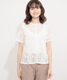 【STORY 5月号掲載】ハイネックレーストップ(半袖)