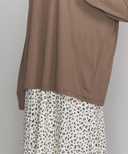 BEAUTY&YOUTH UNITED ARROWS（ビューティーアンドユースユナイテッドアローズ）の「BY コットンシアーワイドクルーネックカットソー（Tシャツ/カットソー・レディース・ホワイト/オレンジ/ネイビー/モカ/グレー・FREE）」の9枚目の写真