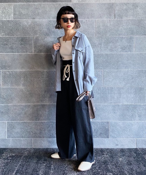 PAGEBOY（ページボーイ）の「【WEB限定アイテム】アサコンロープベルトパンツ（その他パンツ・レディース・ブラック/ベージュ/オフホワイト/パープル・FREE）」の5枚目の写真