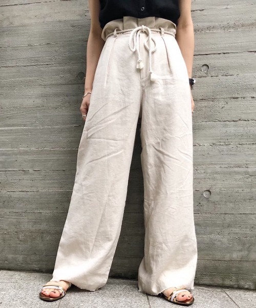 PAGEBOY（ページボーイ）の「【WEB限定アイテム】アサコンロープベルトパンツ（その他パンツ・レディース・ブラック/ベージュ/オフホワイト/パープル・FREE）」の20枚目の写真