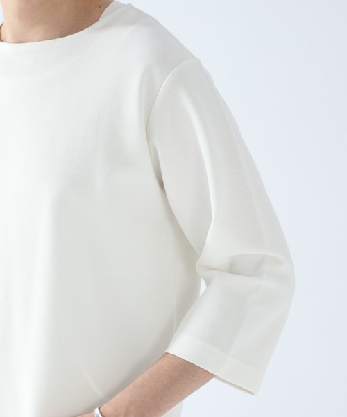 GLOBAL WORK（グローバルワーク）の「DRYタッチワッフルレイヤー7分袖/868176（Tシャツ/カットソー・メンズ・ホワイト/ブラック/ベージュ/グリーン・SMALL/MEDIUM/LARGE/X-LARGE）」の12枚目の写真