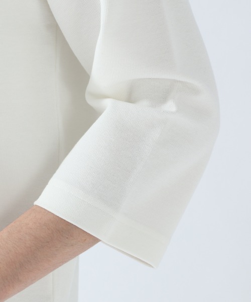 GLOBAL WORK（グローバルワーク）の「DRYタッチワッフルレイヤー7分袖/868176（Tシャツ/カットソー・メンズ・ホワイト/ブラック/ベージュ/グリーン・SMALL/MEDIUM/LARGE/X-LARGE）」の13枚目の写真