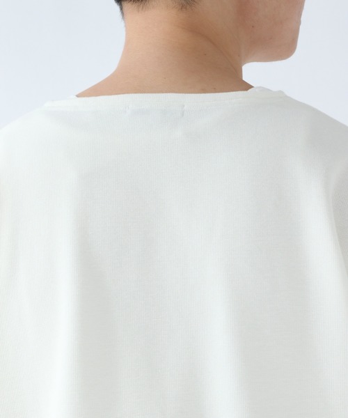 GLOBAL WORK（グローバルワーク）の「DRYタッチワッフルレイヤー7分袖/868176（Tシャツ/カットソー・メンズ・ホワイト/ブラック/ベージュ/グリーン・SMALL/MEDIUM/LARGE/X-LARGE）」の15枚目の写真