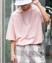 En serio TOKYO | 吸湿速乾機能ボディ/タワーロゴ＆刺繍デザイン/ルーズシルエットTシャツ/【TOKYO20XX】(Tシャツ/カットソー)