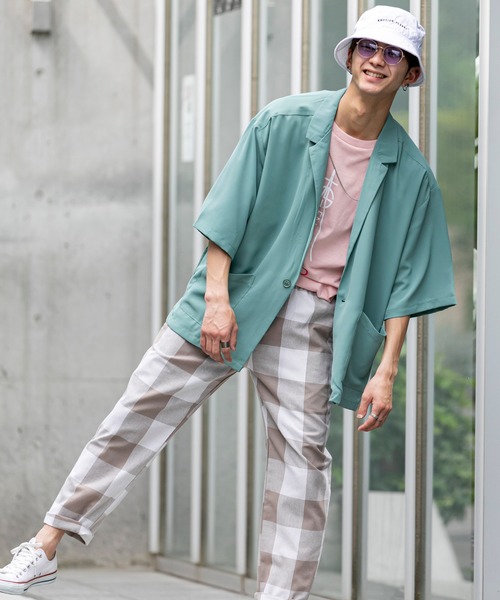 En serio TOKYO（エンソリオトーキョー）の「タワーロゴ ビッグシルエット Tシャツ【TOKYO20XX】（Tシャツ/カットソー・メンズ・ブラック/サンドベージュ/オフホワイト/スモークピンク・L/LL/S/M）」の17枚目の写真