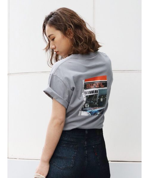 Ungrid（アングリッド）の「カラーフォトTee（Tシャツ/カットソー・レディース・パープル/オフホワイト/ブルー・FREE）」の3枚目の写真