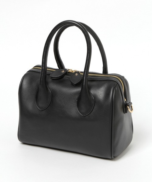 GLOBAL WORK（グローバルワーク）の「ボストンショルダーバッグ/918279（ショルダーバッグ・レディース・アイボリー/ブラック/レッド・ONE SIZE）」の4枚目の写真