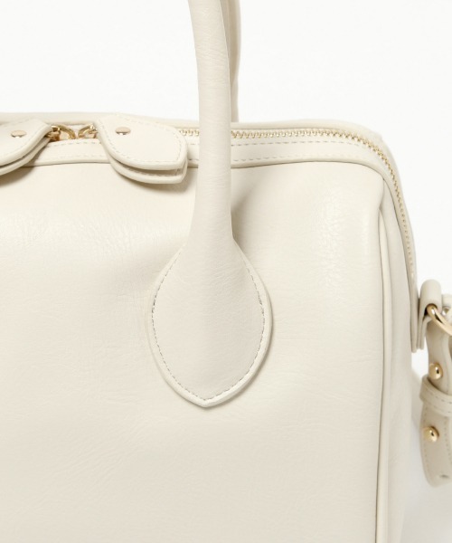 GLOBAL WORK（グローバルワーク）の「ボストンショルダーバッグ/918279（ショルダーバッグ・レディース・アイボリー/ブラック/レッド・ONE SIZE）」の8枚目の写真