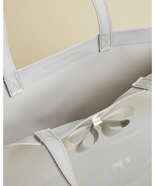 Ted ピンク トートバッグ Haricon Ted リボン アイコントートバッグ Sサイズ グレー グレー Baker テッドベーカー のファッション ブラック