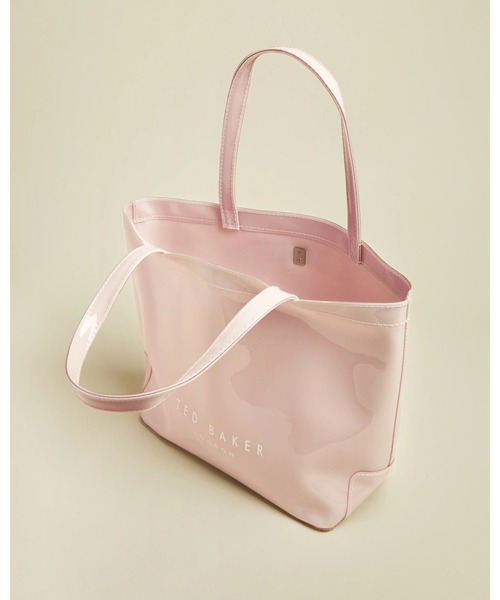 Ted ピンク トートバッグ Haricon Ted リボン アイコントートバッグ Sサイズ グレー グレー Baker テッドベーカー のファッション ブラック