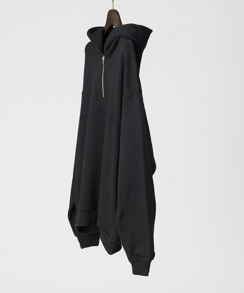 MYSELF ABAHOUSE（マイセルフアバハウス）の「【MYSELF ABAHOUSE】米綿 裏毛 ハーフジップ パーカー（パーカー・メンズ・ベージュ/ピンク/サックスブルー/ブラック・46/48）」の6枚目の写真