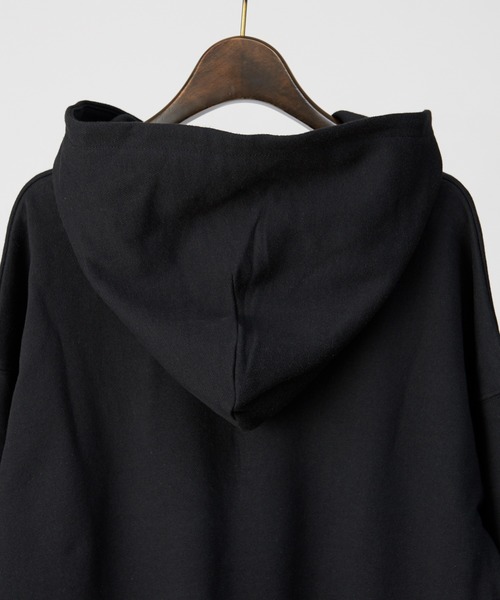 MYSELF ABAHOUSE（マイセルフアバハウス）の「【MYSELF ABAHOUSE】米綿 裏毛 ハーフジップ パーカー（パーカー・メンズ・ベージュ/ピンク/サックスブルー/ブラック・46/48）」の13枚目の写真