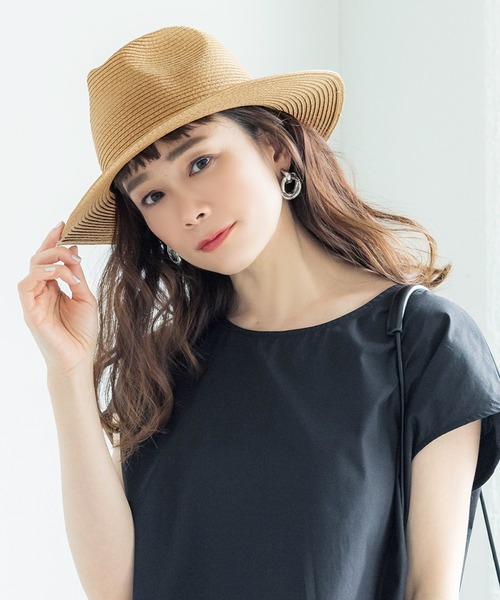 coca（coca）（コカ）の「ハンサムペーパーハット（ハット・レディース・ベージュ/ブラウン/アイボリー・ONE SIZE）」の3枚目の写真