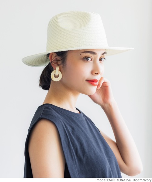 coca（coca）（コカ）の「ハンサムペーパーハット（ハット・レディース・ベージュ/ブラウン/アイボリー・ONE SIZE）」の12枚目の写真