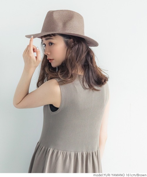 coca（coca）（コカ）の「ハンサムペーパーハット（ハット・レディース・ベージュ/ブラウン/アイボリー・ONE SIZE）」の7枚目の写真