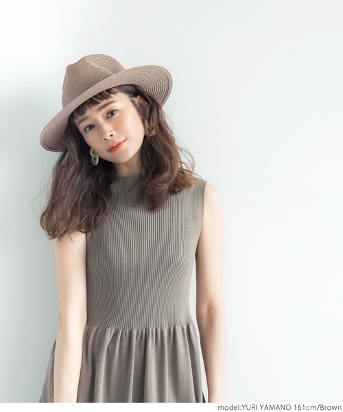 coca（coca）（コカ）の「ハンサムペーパーハット（ハット・レディース・ベージュ/ブラウン/アイボリー・ONE SIZE）」の9枚目の写真