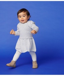 PETIT BATEAU（プチバトー）の「ウール＆コットン切替ワンピース（ワンピース・キッズ）」