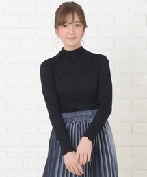 Lace Ladies | シンプル タートルネック長袖カットソー インナー トップス(Tシャツ/カットソー)