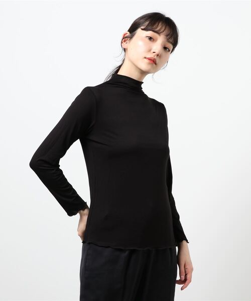 Lace Ladies（レースレディース）の「シンプル タートルネック長袖カットソー インナー トップス（Tシャツ/カットソー・レディース・ブラウン/ピンク/グリーン/グレー/グレイッシュベージュ/ブルーグリーン/ブラック/ホワイト・M/XL）」の13枚目の写真