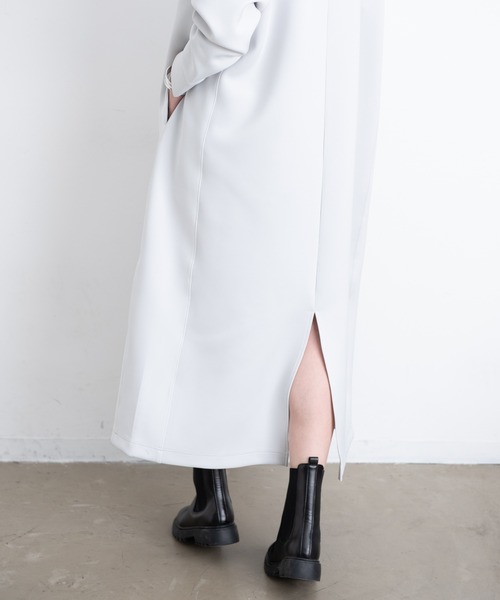 Aunt Marie's（アントマリーズ）の「ボンディングロングワンピース / Aunt Marie’ｓ（ワンピース・レディース・ライトグレー/ライトブルー/ブラック・FREE）」の12枚目の写真