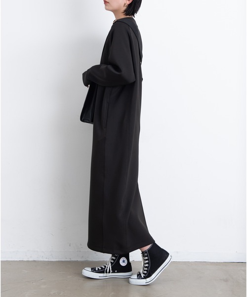 Aunt Marie's（アントマリーズ）の「ボンディングロングワンピース / Aunt Marie’ｓ（ワンピース・レディース・ライトグレー/ライトブルー/ブラック・FREE）」の13枚目の写真