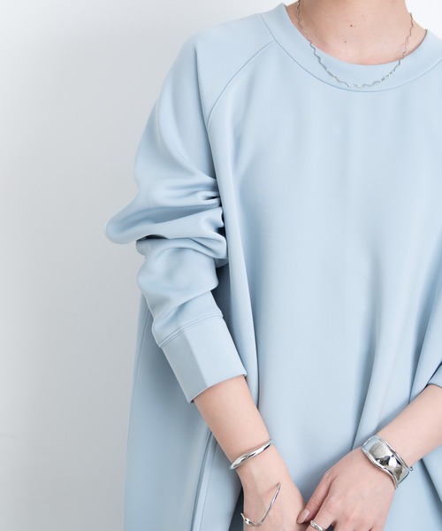 Aunt Marie's（アントマリーズ）の「ボンディングロングワンピース / Aunt Marie’ｓ（ワンピース・レディース・ライトグレー/ライトブルー/ブラック・FREE）」の17枚目の写真